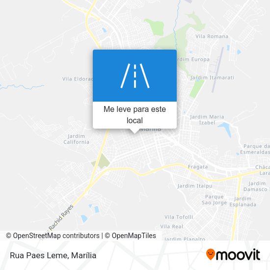 Rua Paes Leme mapa