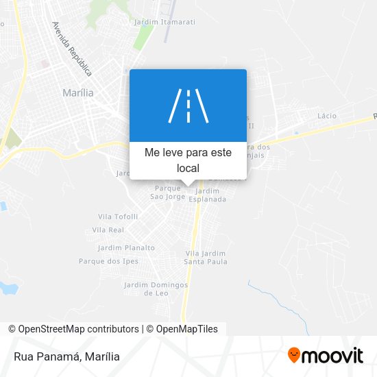 Rua Panamá mapa