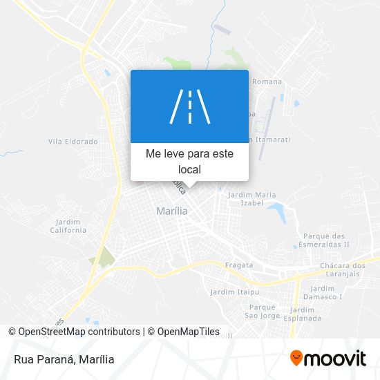 Rua Paraná mapa