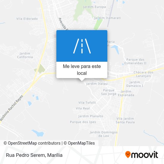 Rua Pedro Serem mapa