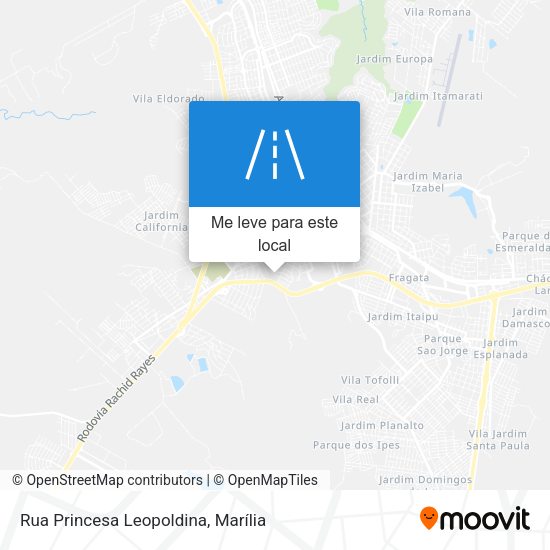 Rua Princesa Leopoldina mapa