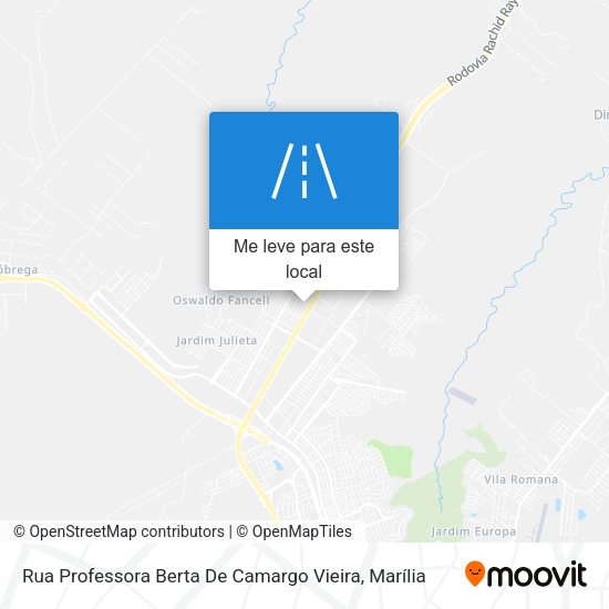 Rua Professora Berta De Camargo Vieira mapa