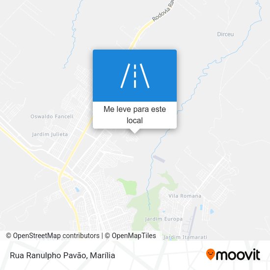 Rua Ranulpho Pavão mapa