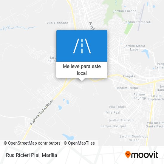 Rua Ricieri Piai mapa