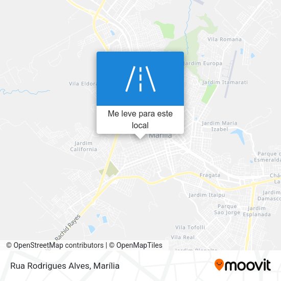 Rua Rodrigues Alves mapa