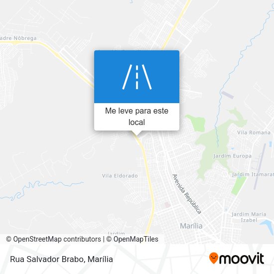 Rua Salvador Brabo mapa