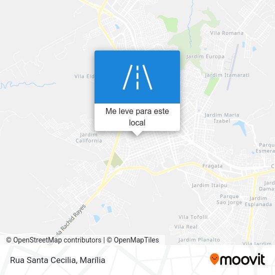 Rua Santa Cecilia mapa