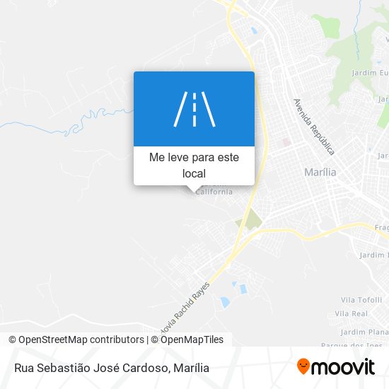 Rua Sebastião José Cardoso mapa