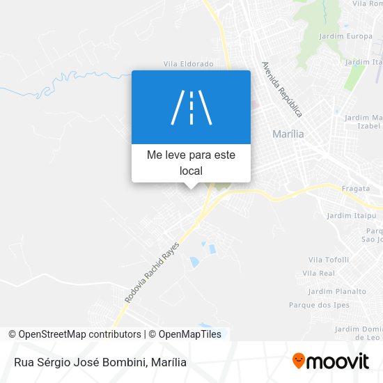 Rua Sérgio José Bombini mapa