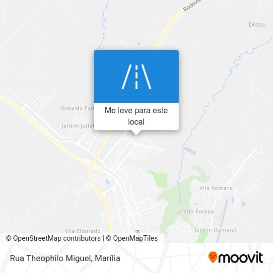 Rua Theophilo Miguel mapa