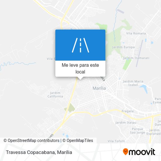 Travessa Copacabana mapa