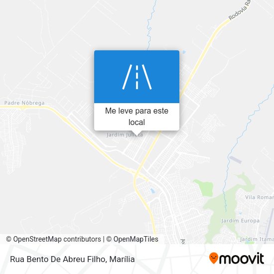 Rua Bento De Abreu Filho mapa