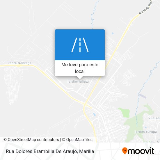 Rua Dolores Brambilla De Araujo mapa