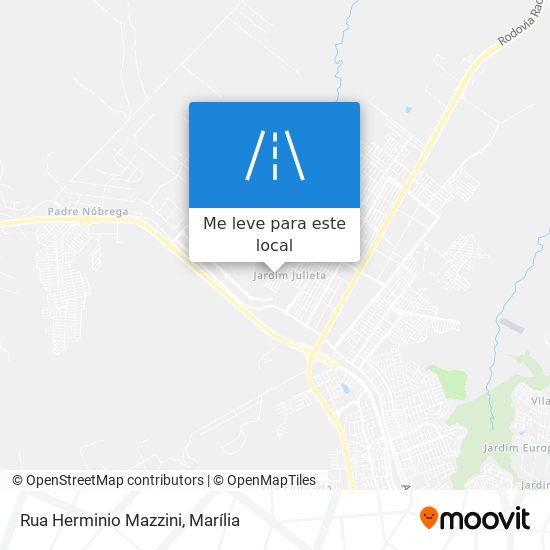 Rua Herminio Mazzini mapa