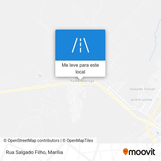 Rua Salgado Filho mapa