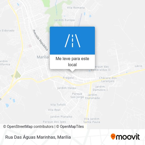 Rua Das Águas Marinhas mapa