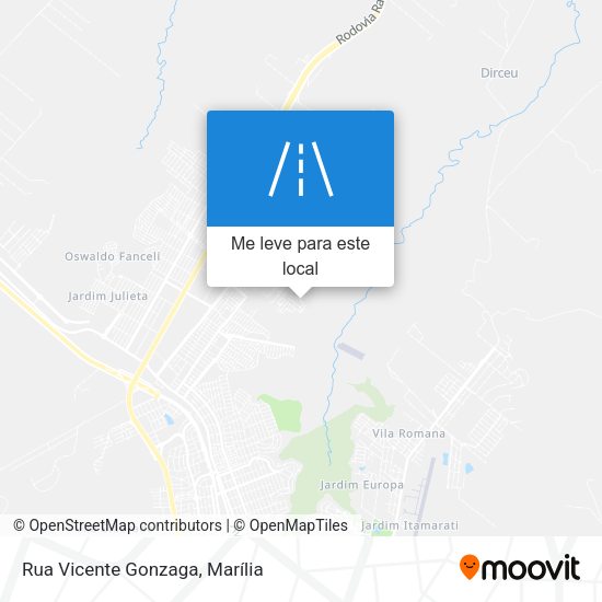 Rua Vicente Gonzaga mapa