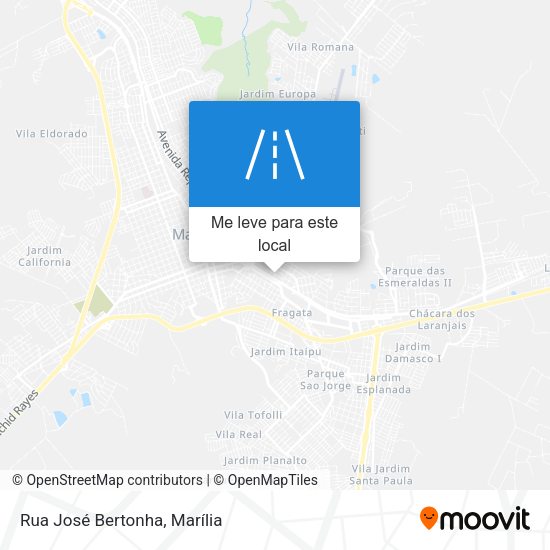 Rua José Bertonha mapa