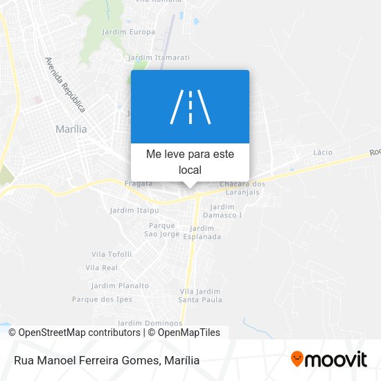 Rua Manoel Ferreira Gomes mapa