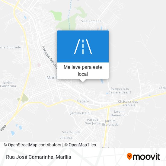 Rua José Camarinha mapa