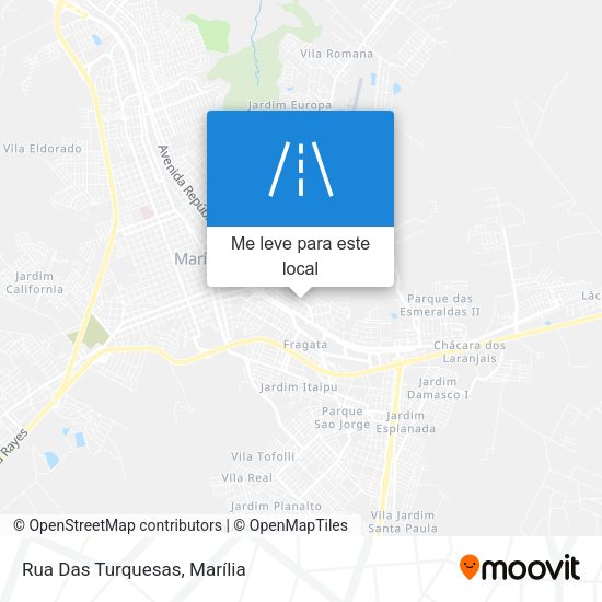 Rua Das Turquesas mapa