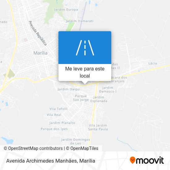 Avenida Archimedes Manhães mapa