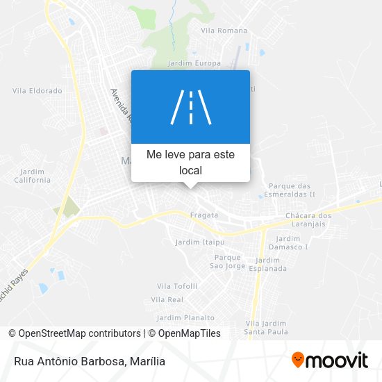 Rua Antônio Barbosa mapa