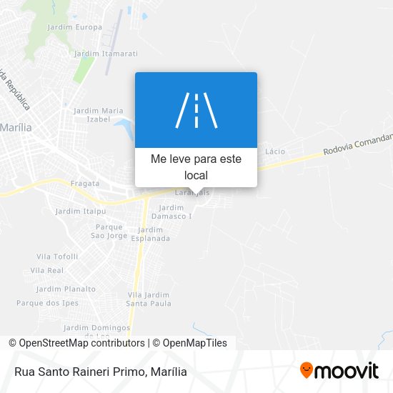 Rua Santo Raineri Primo mapa