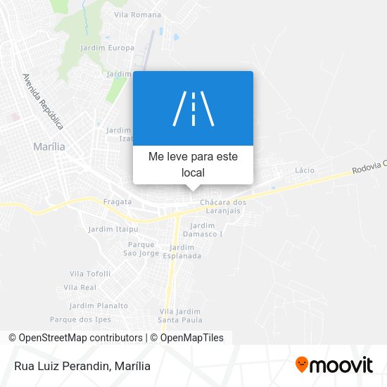 Rua Luiz Perandin mapa