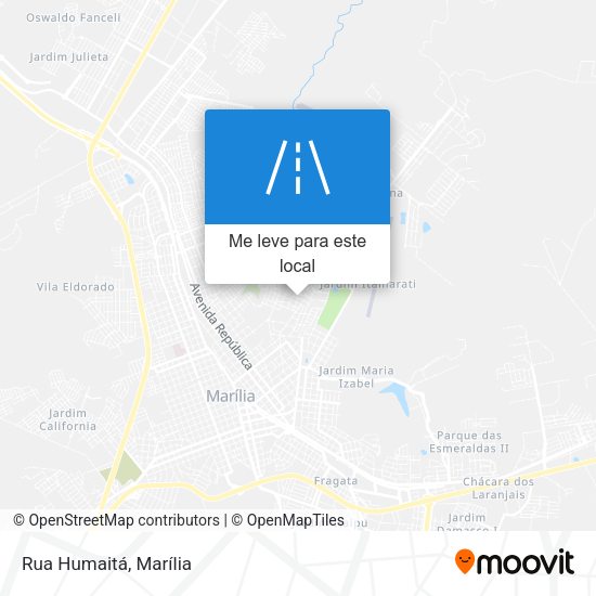 Rua Humaitá mapa