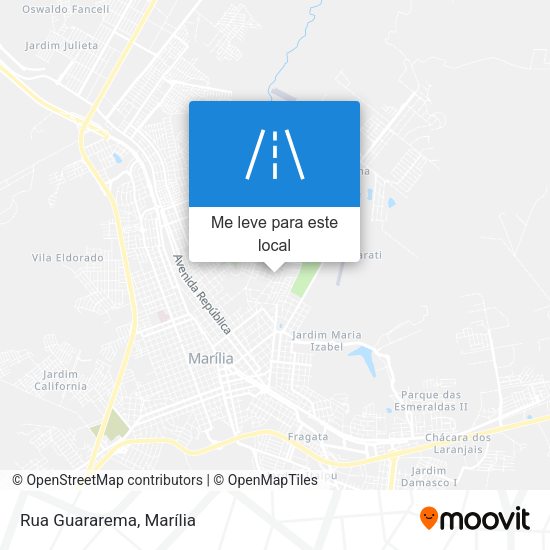 Rua Guararema mapa