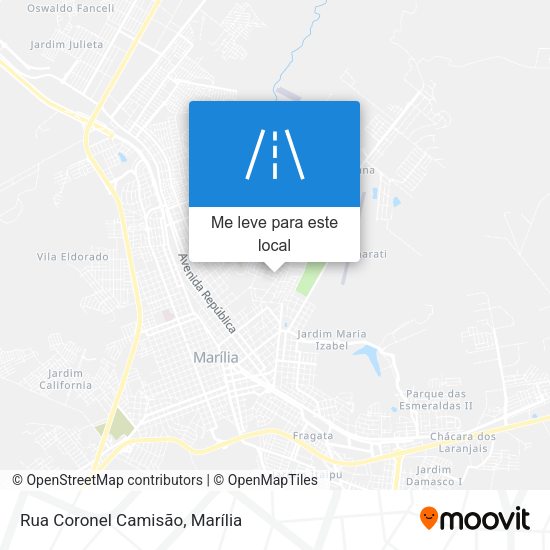 Rua Coronel Camisão mapa