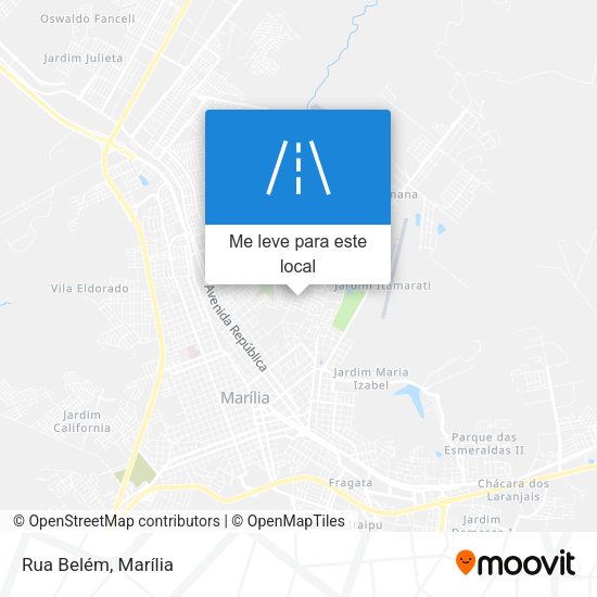 Rua Belém mapa