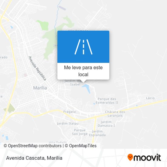 Avenida Cascata mapa