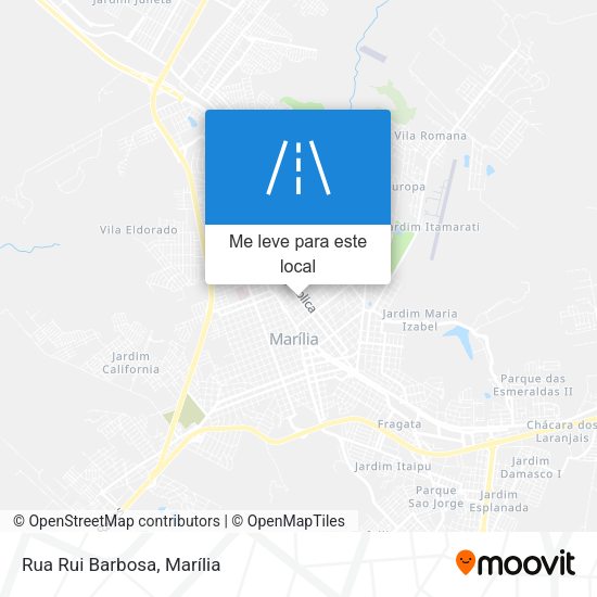 Rua Rui Barbosa mapa