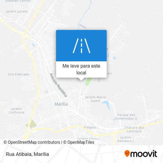 Rua Atibaia mapa