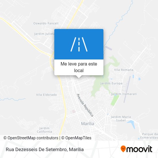 Rua Dezesseis De Setembro mapa