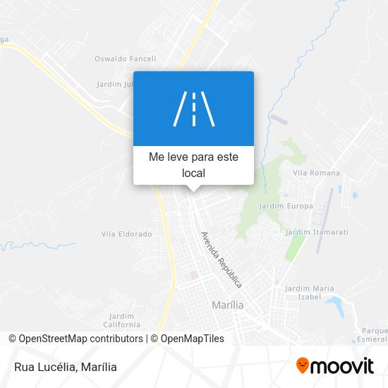 Rua Lucélia mapa