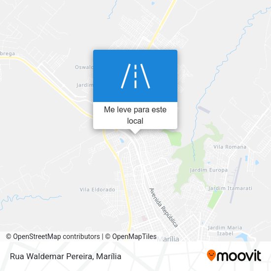 Rua Waldemar Pereira mapa