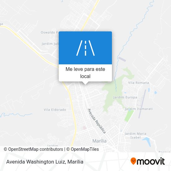 Avenida Washington Luiz mapa