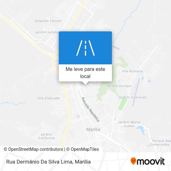 Rua Dermânio Da Silva Lima mapa