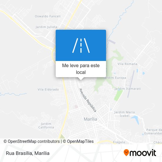 Rua Brasília mapa