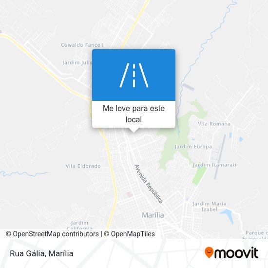 Rua Gália mapa
