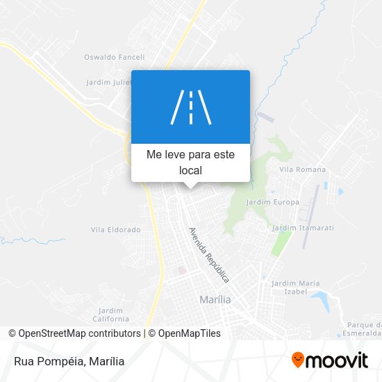 Rua Pompéia mapa