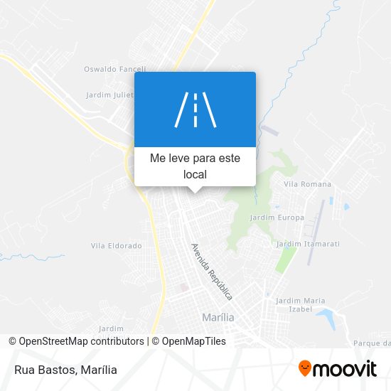 Rua Bastos mapa