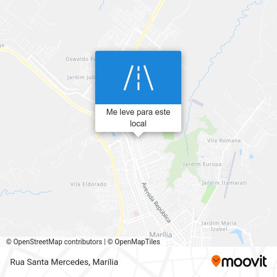 Rua Santa Mercedes mapa