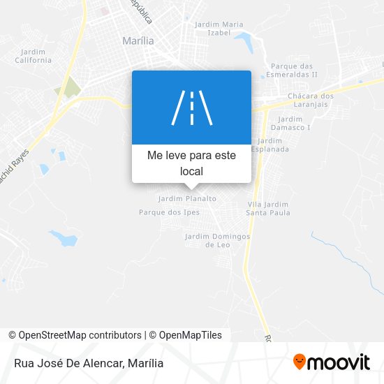 Rua José De Alencar mapa