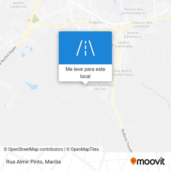 Rua Almir Pinto mapa