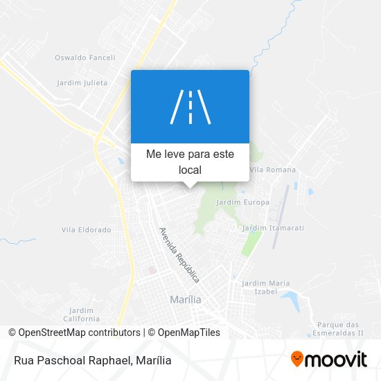 Rua Paschoal Raphael mapa
