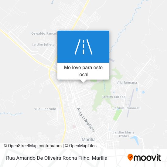 Rua Amando De Oliveira Rocha Filho mapa